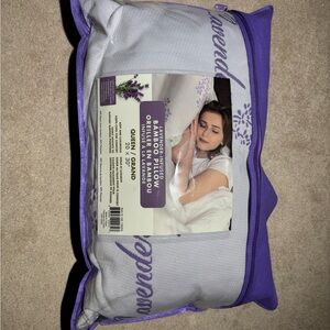 Lavender Bamboo Pillow Memory Foam queen size